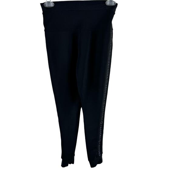 Zaggora London Hot Pants Black Neoprene Yoga Workout Leggings Thermal Fit Size 2 - Picture 2 of 8